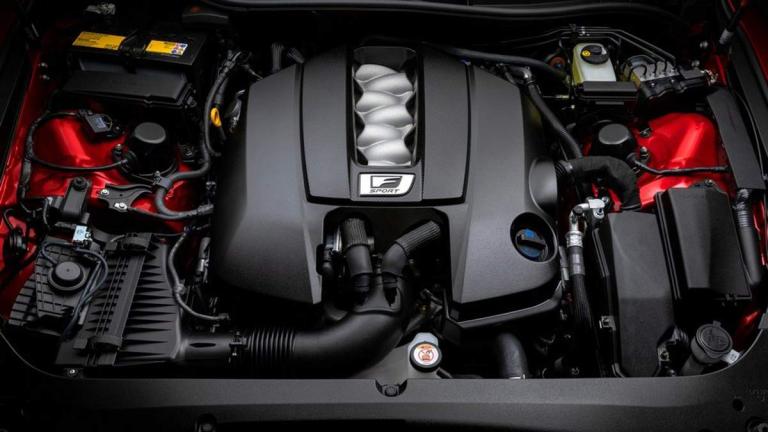 2022 Lexus IS 500 engine.